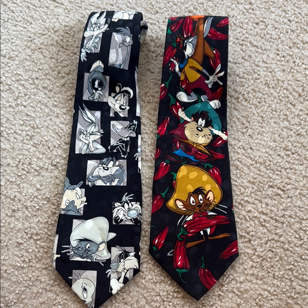 Men’s Vintage 90s Looney Tunes Tie Set
